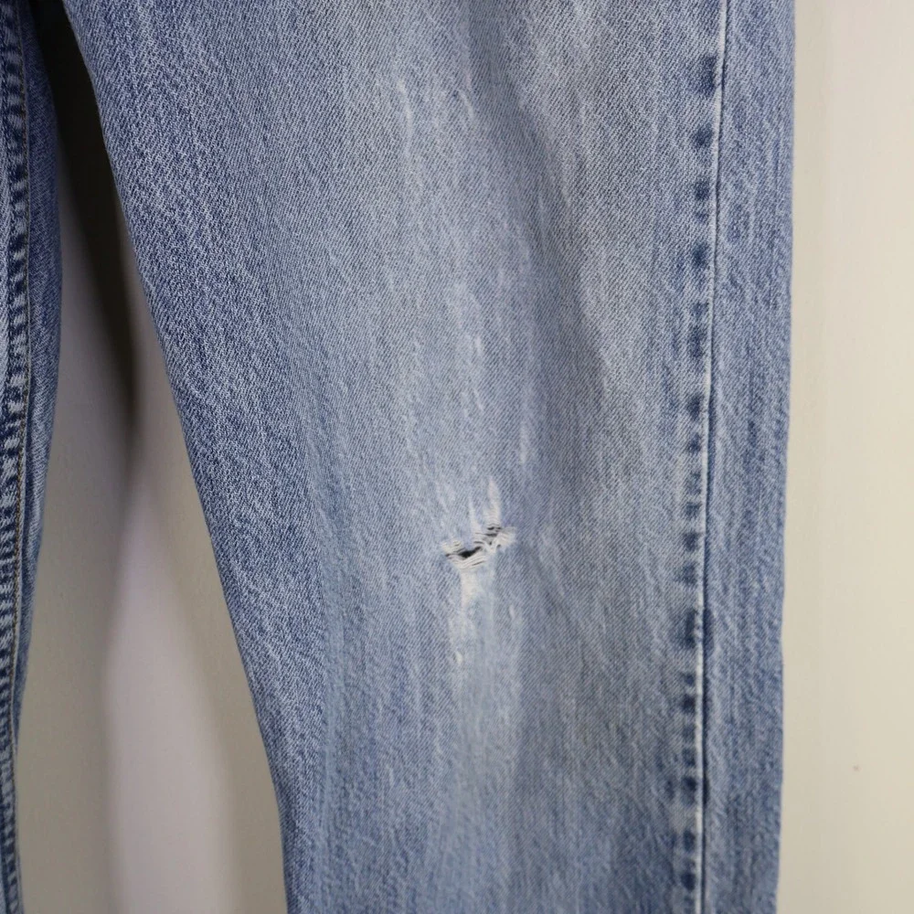 Vintage Levis 505 Regular Fit‎ Jeans 33x34 Grunge Distressed Light Wash Denim